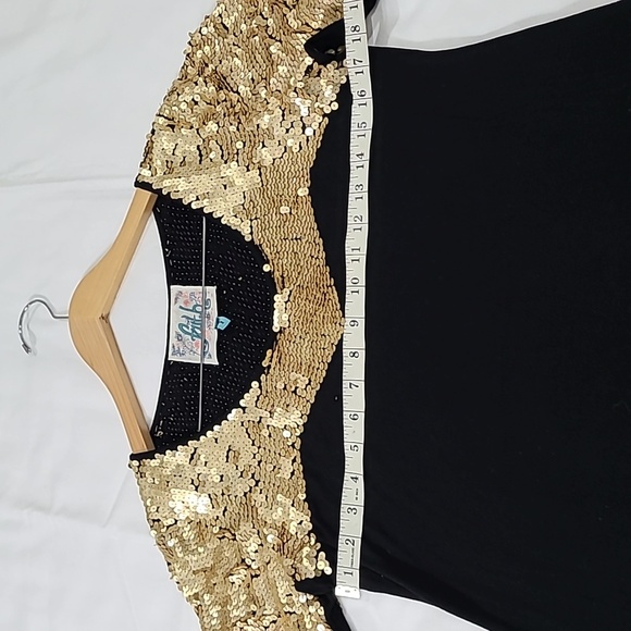 FAITH BEAUTIFUL SEQUIN BLACK DRESS. - Picture 8 of 11
